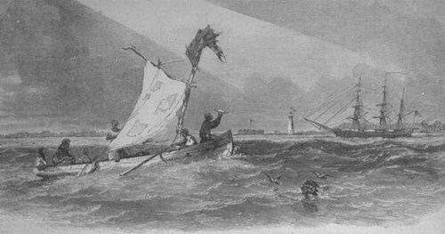 African Americans escaping slavery