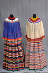 (Left) Cape and shirt, ca. 1954; (Right) Cape and skirt, ca. 1935-1945