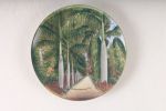 Palms at Homestead, Florida, souvenir plate, ca. 1900-1920