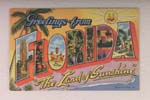 Greetings from Florida postcard, 1942