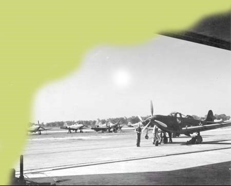 Bell P-39 Airacobra aircraft on the flight line at Ft. Myers