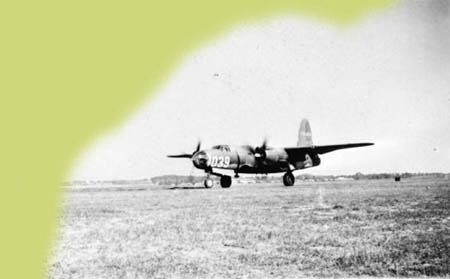 Martin B-26 Marauder at Dale Mabry Field in Tallahassee, ca. 1943 Martin B-26 Marauder at Dale Mabry Field in Tallahassee, ca. 1943