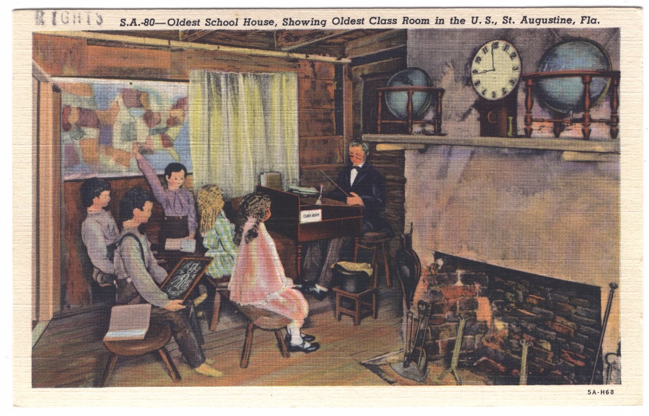 Florida’s Oldest School House Postcard