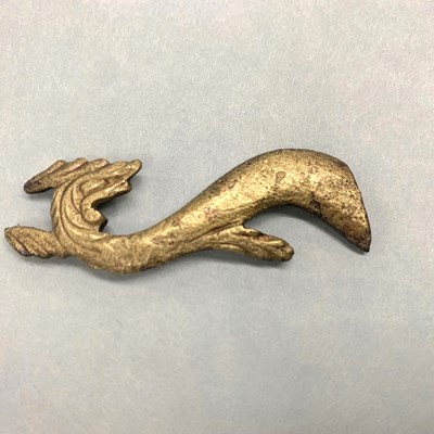 Trade gun side plate with serpent decoration, 1763-1783