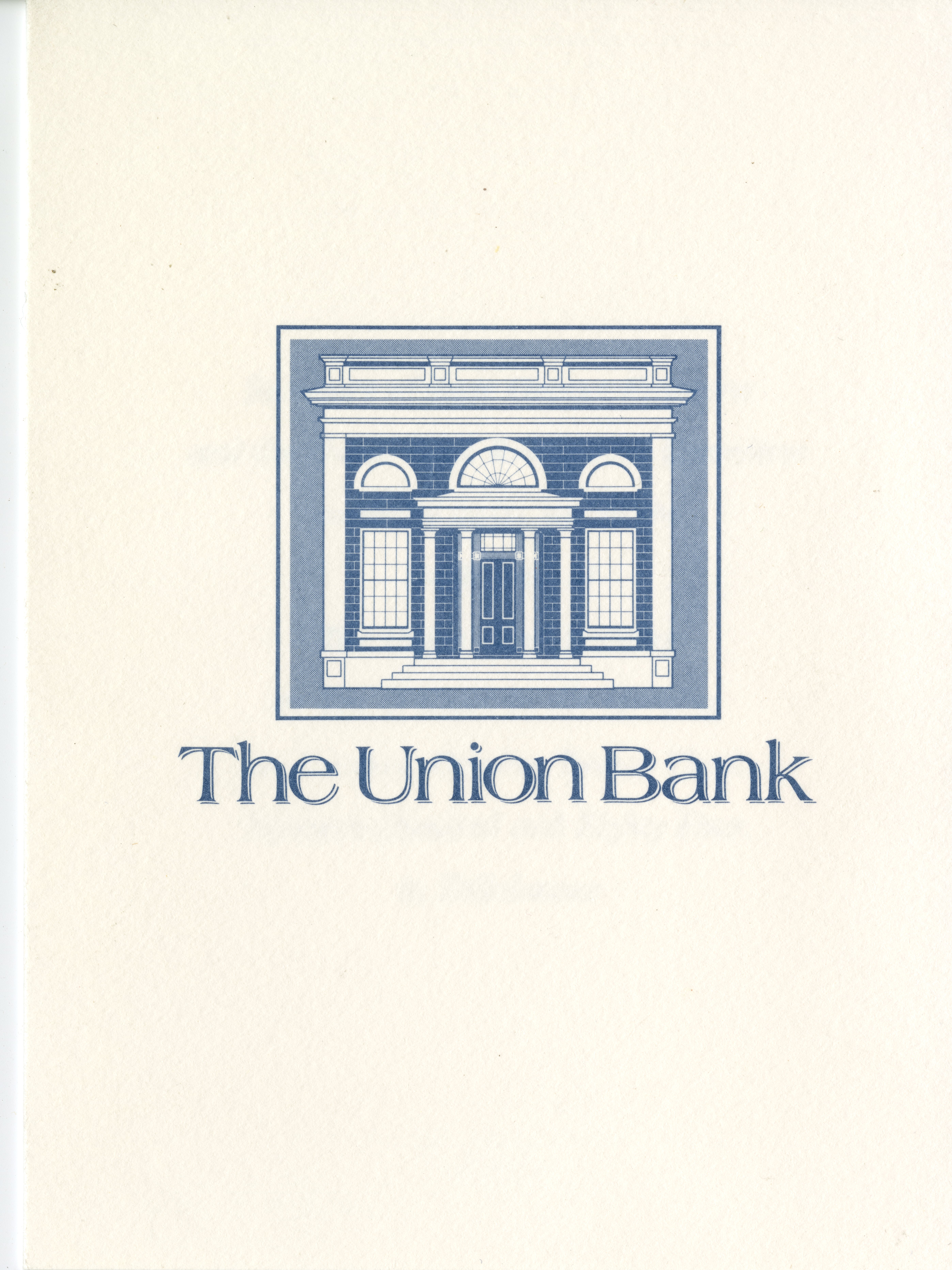 Invitation to the Dedication of the Union Bank building, October 23, 1984