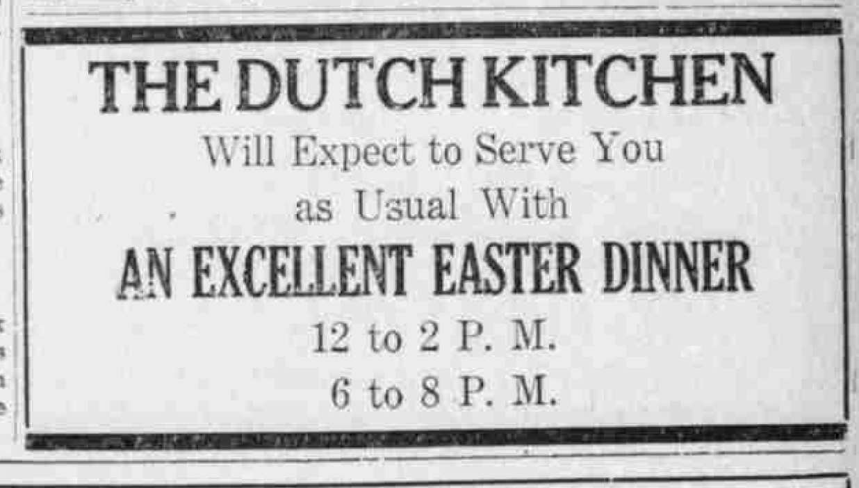 The Dutch Kitchen (1924–1956)