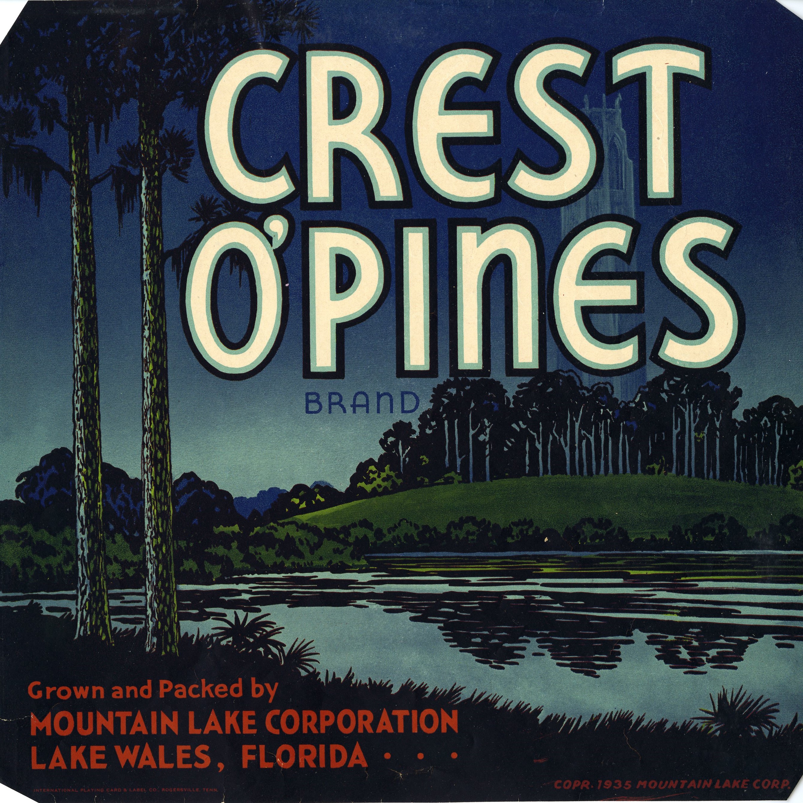 Crest O'Pines Brand
